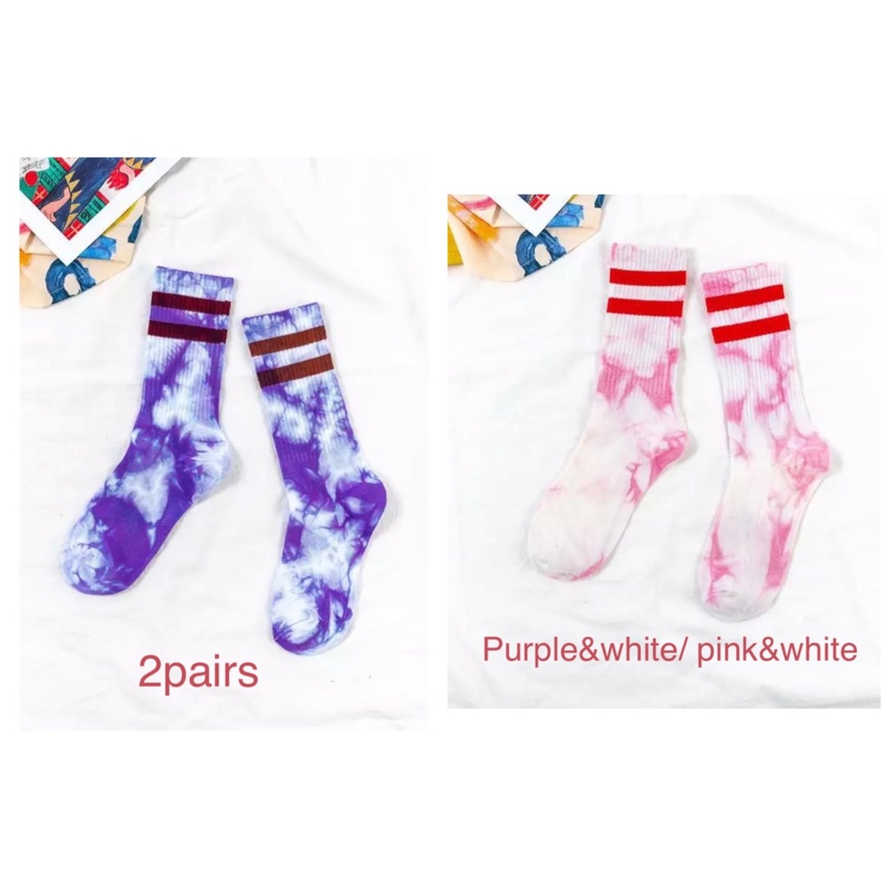 Tie dye socks 2 pairs